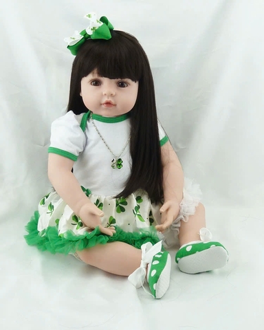 [Đủ mẫu] Búp Bê  Thân Gòn  Mềm Mại 60 cm = 24 inch Reborn Silicon Vinyl Doll