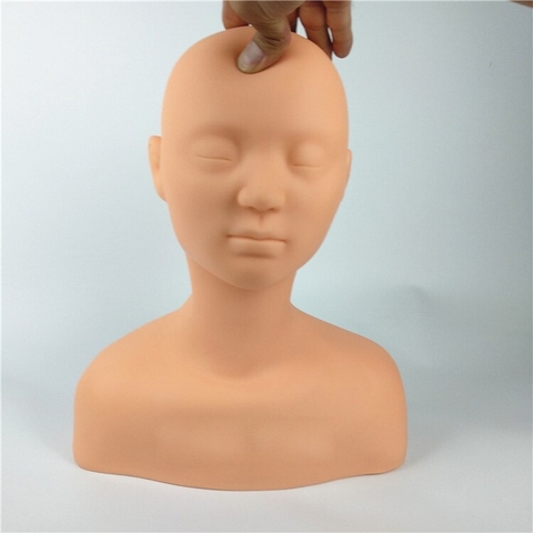 Đầu Manocanh Nửa Người Dạy Massage Mặt Cổ Vai Gáy, Trang Điểm Trong Spa & Thẩm Mỹ Viện  PVN3714