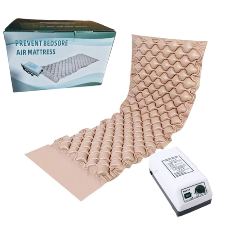 ĐỆM HƠI CHỐNG LOÉT 200×90 CM – THIẾT KẾ SÓNG HÌNH CẦU, KÈM BƠM HƠI Giải pháp chăm sóc người bệnh – Người cao tuổi – Hỗ trợ phòng và giảm loét tì đè PVN9085