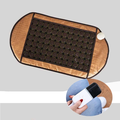 {Đủ Mẫu} Đệm Thảm Đá Nóng Hàn Quốc 84×48 cm Đá Ngọc Bích Tourmalin Nệm Sưởi Ấm Giảm Đau Lưng, Bụng Massage Trị Liệu Xài