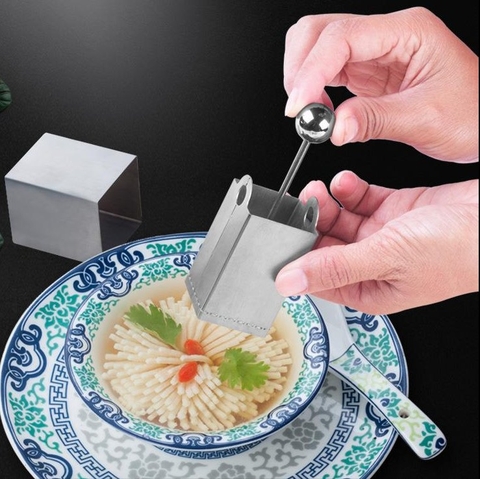 Dụng Cụ Cắt Lưới Vuông Cắt Nhỏ Đậu Phụ Bằng Thép Không Gỉ Tofu Cutter Stainless Steel PVN6726