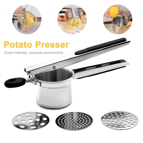 {Đủ Mẫu} Dụng Cụ Nghiền Khoai Tây, Ép Củ Quả  Inox Cap Cấp Potato Masher Ricer