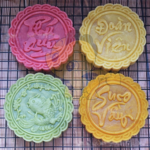 {Đủ Mẫu} Khuôn Trung Thu Lò Xo  Mooncake Mold