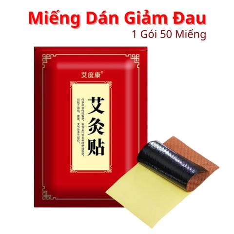 Miếng Dán Giảm Đau Cơ Đau Xương Khớp, Cổ Vai Gáy, Cao Dán Thành Phần Ngải Cứu Lành Tính PVN9342