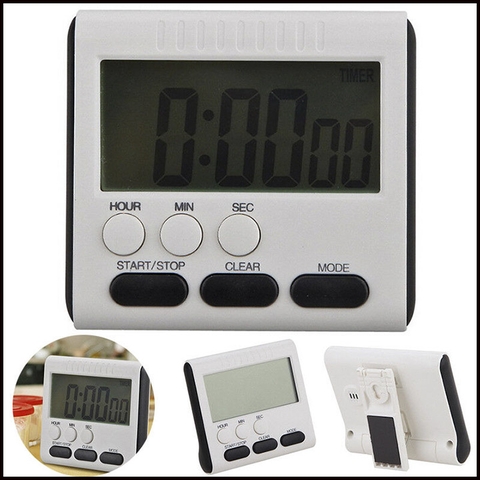 Đồng Hồ Đếm Ngược Bấm Giờ  Màn Hình LCD (tặng Kèm Pin) đồng hồ báo thức hẹn giờ đếm giờ sinh hoạt