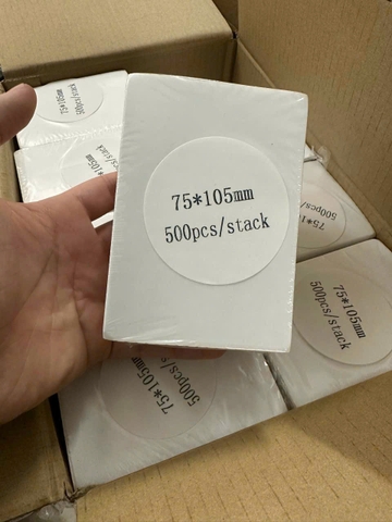 Giấy In Nhiệt Decal A6 Tệp 500 Tem, In Bill TMĐT, Có Sẵn Lớp Keo Tự Dính PVN3854