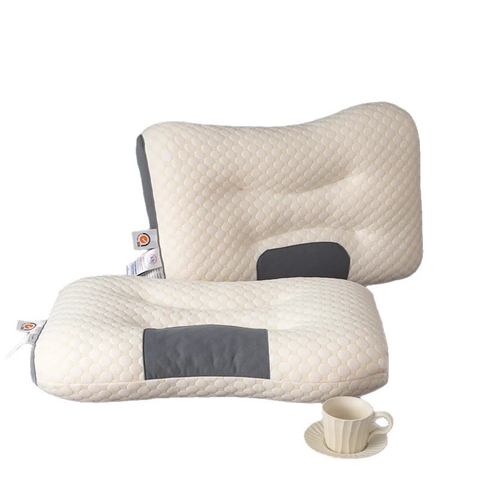 Gối Massage Công Thái Học, Nâng Đỡ Cổ Vai, Gối Nằm Spa Mềm Êm, Thoáng Mát PVN9255