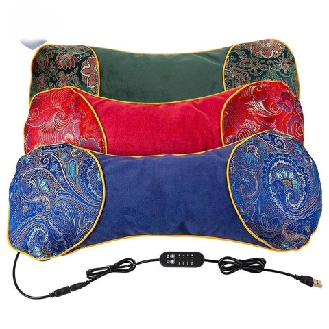 Gối Thảo Dược Ngải Cứu Giúp Giảm Đau Nhức Xương Khớp, Có Chức Năng Làm Nóng Bằng Điện, Hỗ Trợ Dưỡng Sinh.