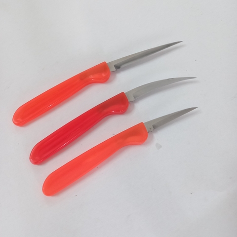 (Đủ Mẫu} Bộ 3, 4 Dao Tỉa Điêu Khắc Rau Củ Quả Trái Cây, Dao Tách Lan Kiếm Thép Không Rỉ Siêu Sắc Cán Gỗ_   Carving Knives Tools