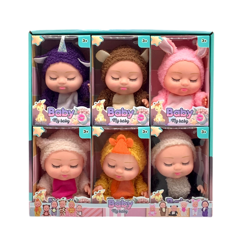 {Đủ Mẫu} Búp Bê Nhựa Cao Cấp Tái Sinh 21 cm 8 inch Mắt To 3D Reborn Vynil Baby Doll