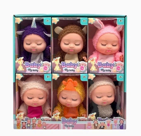 {Đủ Mẫu} Bộ 6 Búp Bê  13 cm 5 inch Em Bé Sơ Sinh Doll