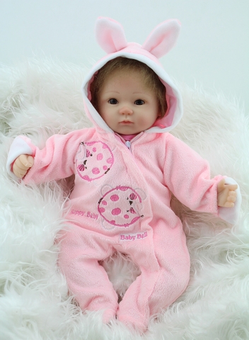 {Đủ Mẫu} Búp Bê Tái Sinh 40 cm 16 inch Thân Gòn Mềm Mại NPK  Reborn Vinyl Doll
