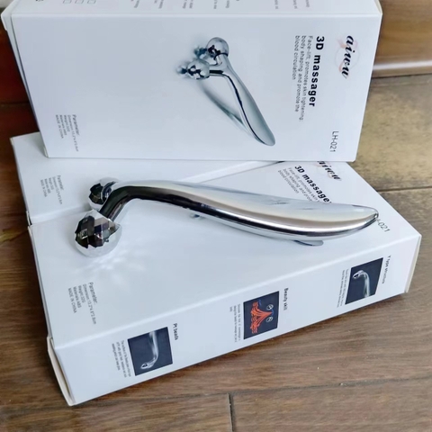 {Đủ Mẫu} Dụng cụ làm đẹp Cây Lăn Massage Mặt Và Body 3D Hàn Quốc xoa bóp Nâng Cơ Mặt chữ V Cầm Tay