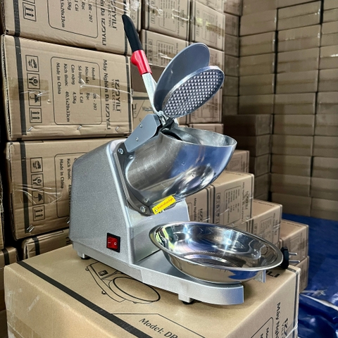 Máy Bào Đá Tuyết, 4 lưỡi, 2 Nắp DR-207 Bào Siêu Mịn 220V 500W Bảo Hành 3 Tháng Cam PVN8003