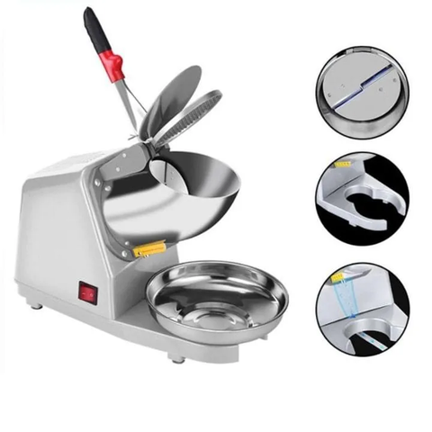 Máy Bào Đá Tuyết, 4 lưỡi, 2 Nắp DR-207 Bào Siêu Mịn 220V 500W Bảo Hành 3 Tháng Cam PVN8003