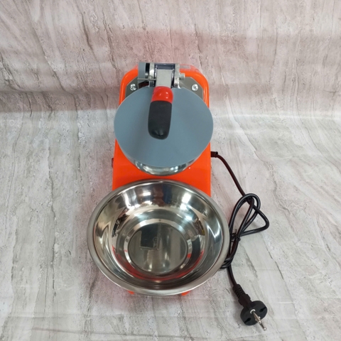 Máy Bào Đá Tuyết, 4 lưỡi, 2 Nắp DR-207 Bào Siêu Mịn 220V 500W Bảo Hành 3 Tháng Cam PVN8003