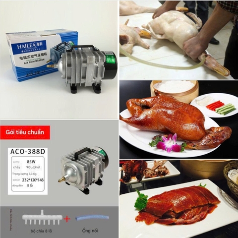 Máy Bơm Hơi HAILEA ACO Oxy Thủy Sản, Bể Cá, Thổi Vịt Quay ACO-388D-85W  Moto Lõi Đồng PVN9086