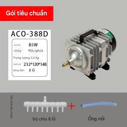 Máy Bơm Hơi HAILEA ACO Oxy Thủy Sản, Bể Cá, Thổi Vịt Quay ACO-388D-85W  Moto Lõi Đồng PVN9086