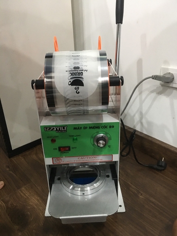 Máy Dập Cốc YILI B9 Máy Ép Miệng Ly Nhựa Thủ Công, Máy Dập Nắp Cốc Trà Sữa Bảo Hành 12 Tháng