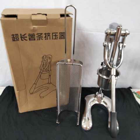 Máy Ép Khoai Tây Chiên Siêu Dài 30cm – Thép Không Gỉ – Tặng Kèm Vỉ Chiên | Dụng Cụ Làm Khoai Tây Nghiền Kiểu Pháp Dài | PVN5785