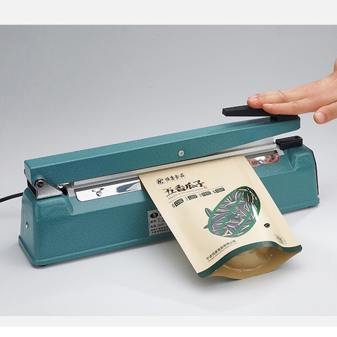 {Đủ Mẫu} Máy Hàn Miệng Túi Nilon [Vỏ Sắt ] Túi Zip Dập Tay Để Bảo Quản Thực Phẩm, Bọc Sản Phẩm Bán Hàng, Cắt Màng Co [Bảo Hành 3 Tháng]