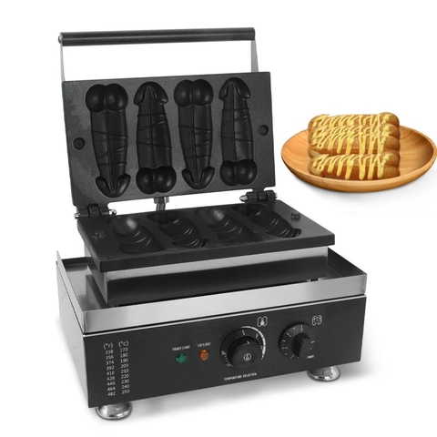 {Đủ Mẫu} Máy Làm Bánh Công Nghiệp Đường Phố Waffle Maker Electric 220V 1500W Machine