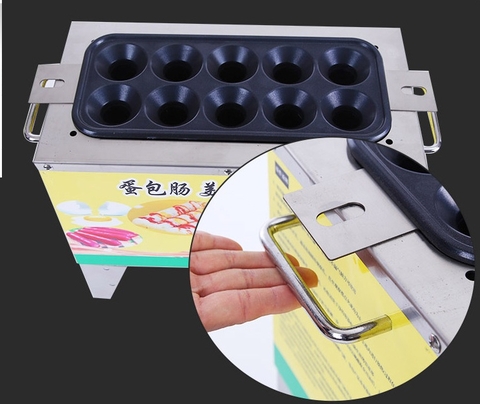 {Đủ Mẫu} Máy Làm Bánh Xài Điện & Gas Máy Trứng Cuộn Xúc Xích 10 Ống Cuộn Tròn 10 Holes Egg Roll Maker Sausage Rolling Breakfast Machine