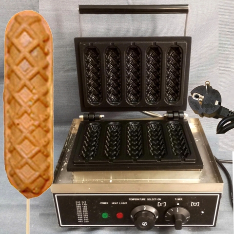 {Đủ Mẫu} Máy Làm Bánh Công Nghiệp Đường Phố Waffle Maker Electric 220V 1500W Machine