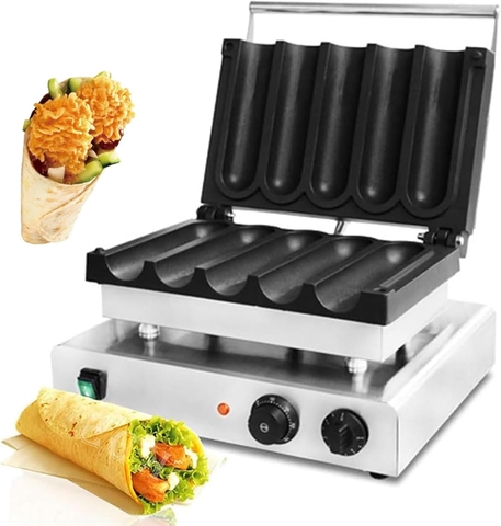 {Đủ Mẫu} Máy Làm Bánh Công Nghiệp Đường Phố Waffle Maker Electric 220V 1500W Machine
