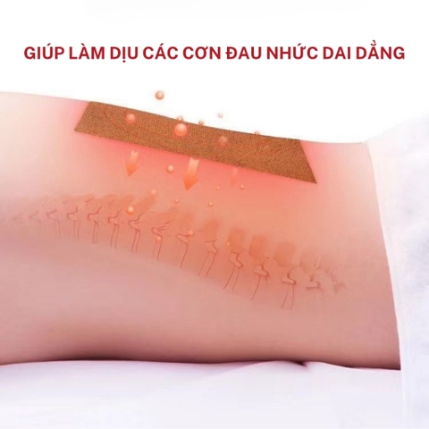 Miếng Dán Giảm Đau Cơ Đau Xương Khớp, Cổ Vai Gáy, Cao Dán Thành Phần Ngải Cứu Lành Tính PVN9342