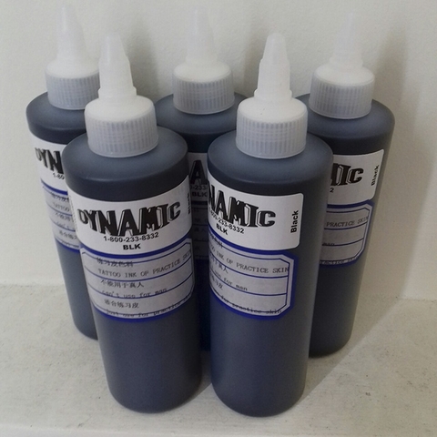 Mực Đen Nắp Xanh Dynamic Chai Lớn 240 ml Chuyên Dùng Học Tập Phun Xăm Thẩm Mỹ PVN4877