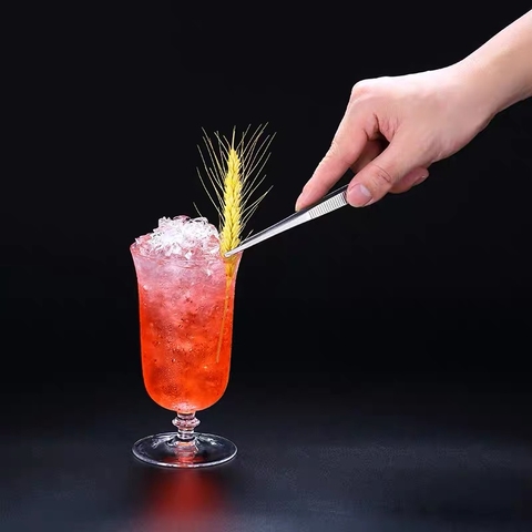 Nhíp Cong Inox 20 cm Gắp Đồ Pha Chế, Gắp Thức Ăn, Trà, Bánh, Gắp Đồ Tiểu Cảnh...PVN3583