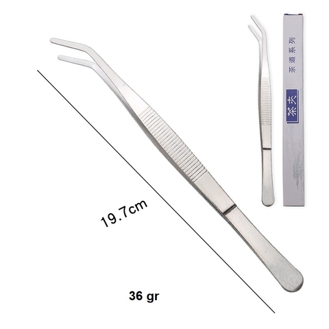 Nhíp Cong Inox 20 cm Gắp Đồ Pha Chế, Gắp Thức Ăn, Trà, Bánh, Gắp Đồ Tiểu Cảnh...PVN3583