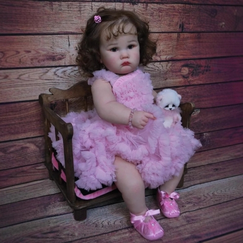 [Đủ mẫu] Búp Bê  Thân Gòn  Mềm Mại 60 cm = 24 inch Reborn Silicon Vinyl Doll