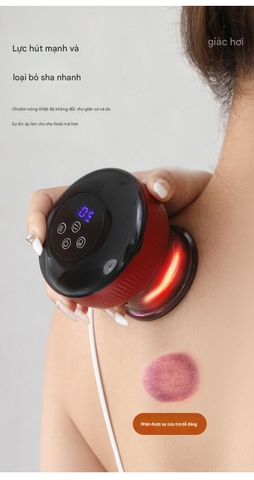 Máy Giác Hơi Cầm Tay Điện Tử 12 Chế Độ Sạc Tiện Dụng Thư giãn – Lưu thông khí huyết – Giảm đau nhức nhanh chóng PVN7619