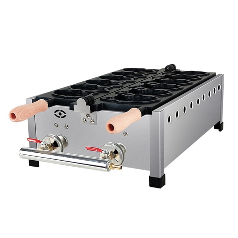 {Đủ Mẫu} Xài Điện 3000W & Xài Gas Máy Nướng Bánh Đường Phố 38x38x26cm Waffle Maker Electric