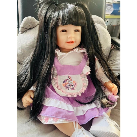 [Đủ mẫu] Búp Bê 55 cm = 22 inch Thân Gòn Mềm Mại  Reborn Silicon Vinyl Doll