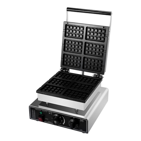 {Đủ mẫu}  Máy Làm Bánh Đường Phố Hình Vuông 410*305*240mm Waffles Maker Electric 1750W 220V Machine