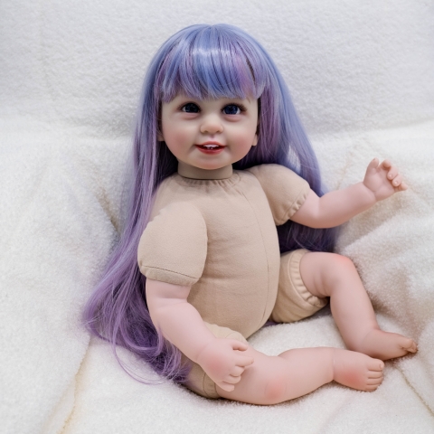 [Đủ mẫu] Búp Bê 55 cm = 22 inch Thân Gòn Mềm Mại  Reborn Silicon Vinyl Doll