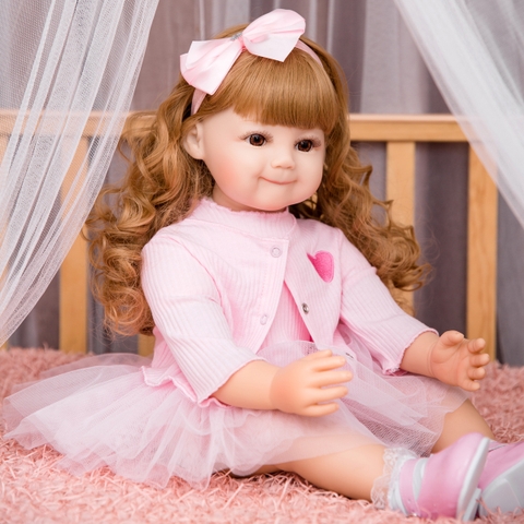 [Đủ mẫu] Búp Bê  Thân Gòn  Mềm Mại 60 cm = 24 inch Reborn Silicon Vinyl Doll