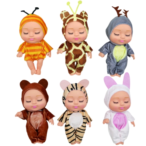 {Đủ Mẫu} Búp Bê Nhựa Cao Cấp Tái Sinh 21 cm 8 inch Mắt To 3D Reborn Vynil Baby Doll