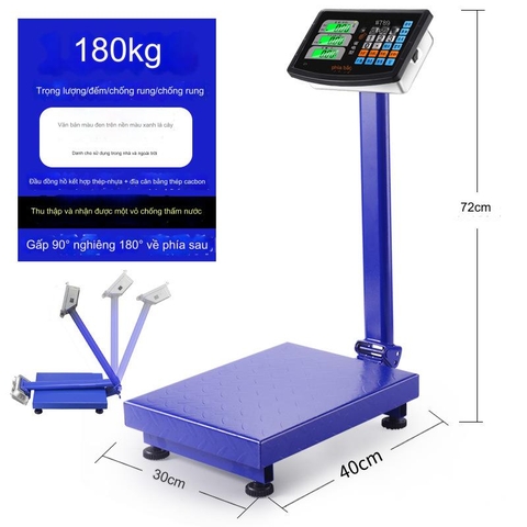 Cân Bàn Điện Tử Tính Tiền 180kg 50 Gr, Chính Xác, Ổn Định, Bền Bỉ Electric Digital Scale PVN5986