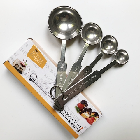 Muỗng Thìa Đong Inox Dụng Cụ Bartender, Làm Bánh, Pha Chế, Nấu Ăn Stainless Steel Measuring Spoons PVN5209