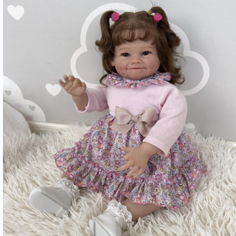 [Đủ mẫu] Búp Bê  Thân Gòn  Mềm Mại 60 cm = 24 inch Reborn Silicon Vinyl Doll