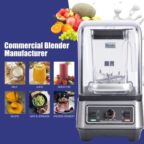 Máy Xay Sinh Tố, Xay Đá Công Nghiệp GEMAT Cao Cấp Blender