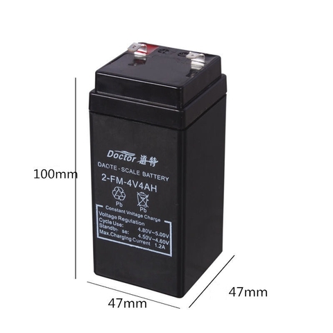 Pin Ắc Quy Khô 4v4ah Sạc Lại, Chuyên Dụng Cho Cân Điện Tử, Loa Kéo, Đèn Khẩn Cấp PVN6283