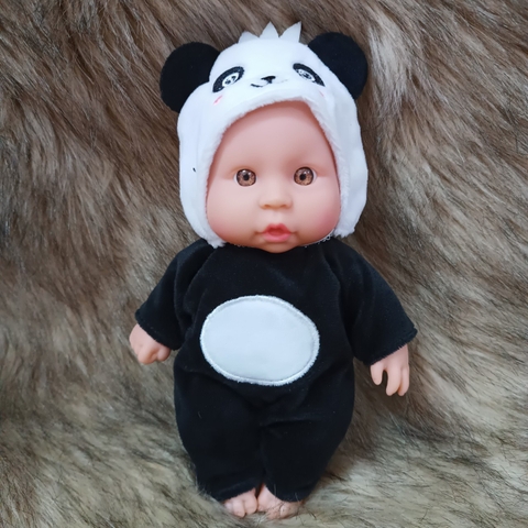 Búp Bê Tái Sinh Nhựa Mềm 18 cm 7 inch mắt 3D  Vinyl Reborn Baby Doll
