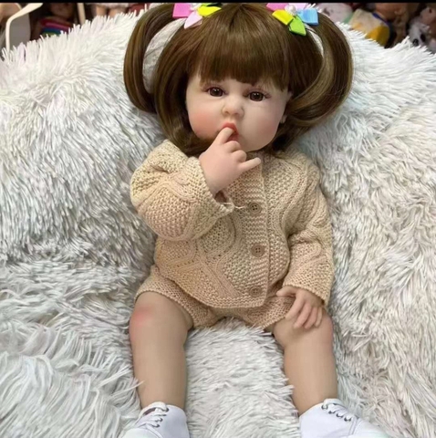 {Đủ Mẫu} Búp Bê 55 cm = 22 inch Thân Nhựa  Reborn Vinyl Doll