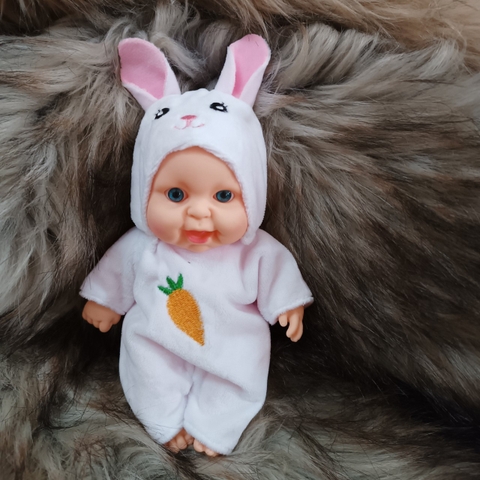 Búp Bê Tái Sinh Nhựa Mềm 18 cm 7 inch mắt 3D  Vinyl Reborn Baby Doll