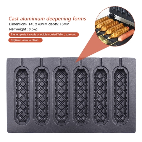 {Đủ Mẫu} Máy Làm Bánh Công Nghiệp Đường Phố Waffle Maker Electric 220V 1500W Machine